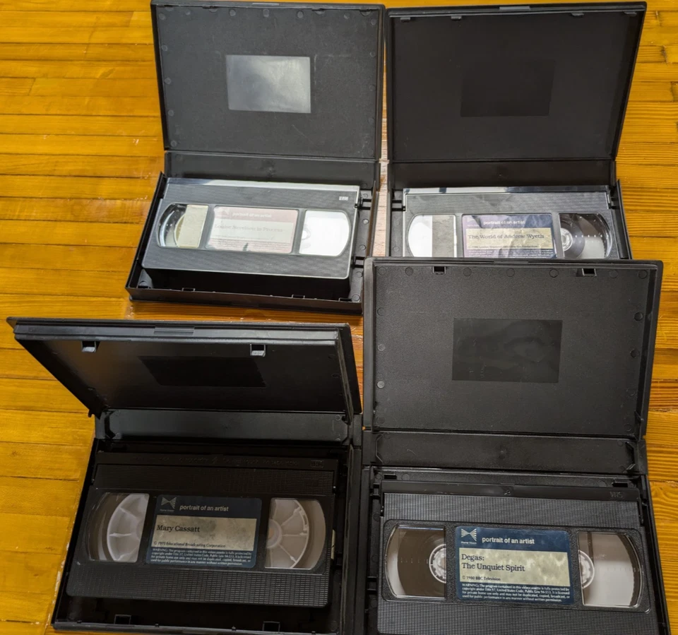 Lot of 4 Portrait of an Artist VHS Series Degas Cassatt Nevelson Wyeth - Image 4 of 4