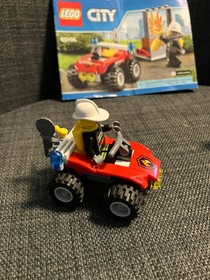 Lego City Fire ATV 60105 used complete retired