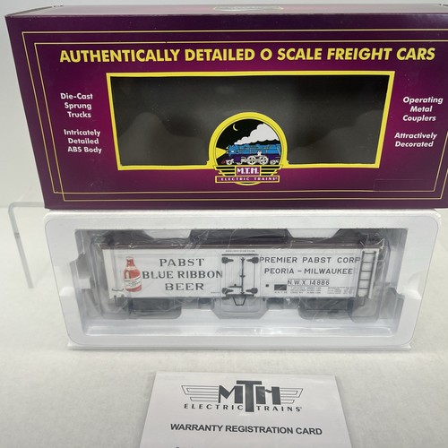 MTH Premier 20-94434 Pabst Blue Ribbon 36’ Woodsided Beer Reefer O NEW #14886 - Picture 6 of 11