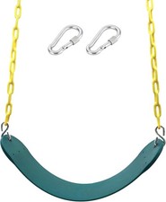 Heavy Duty 66 Inches Chain Plastic Coated Swing Seat Replacement Swing Set Ac...