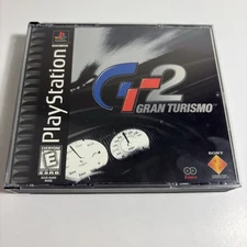 Gran Turismo 2 (Playstation PS1) Complete CIB Black Label Tested Clean Fast Ship