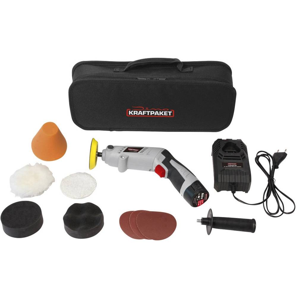 Polisseuse rotative Multiplex Dino KRAFTPAKET à tête pivotante en forme de bâton droit