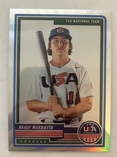2023 Panini USA Baseball Stars & Stripes #35 Brady Murrietta - Silver Holo Prizm