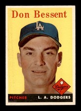 1958 Topps #401 Don Bessent   EX+ X2697676