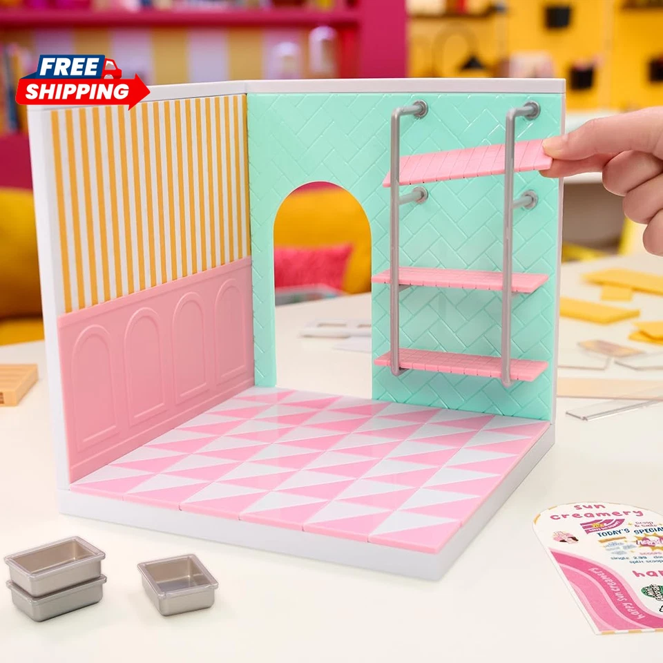 Mga'S Miniverse Make It Mini Spaces Heladería, Juego de Construcción, Personalizar, Hágalo Usted Mismo Foto 4 de 4