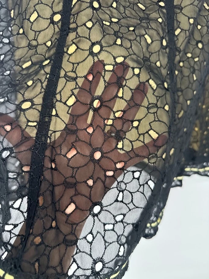 Falda de encaje negra de colección para Joseph talla 6 hasta la rodilla línea A caprichoso hada oscura Foto 4 de 4