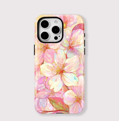 Tropical Hibiscus Pink Tough MagSafe iPhone 17 16 15 14 13 12 11 Pro Max Hülle