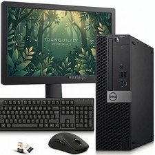DELL 5060 Desktop PC Intel i5-8th 32GB RAM 1TB SSD 24'' LED Built-in WiFi Win 11
