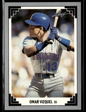 1991 Leaf #91 Omar Vizquel Baseball Card 0403I