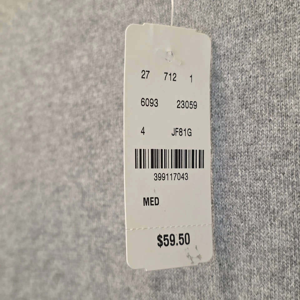 Nuevo con etiquetas Suéter Brooks Brothers 346 Gris Cuello Redondo Niños Mediano Algodón Cachemira Foto 3 de 4