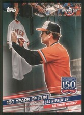 2019 Topps Opening Day 150 Years of Fun #YOF-18 Cal Ripken Jr. Orioles 65