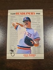 Jack Morris 1988 Fleer Baseball Headliners #3