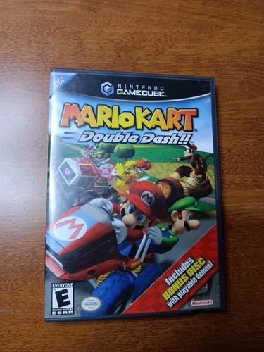 Nintendo Gamecube Mario Kart Double Dash CIB w Manual Bonus Disc Tested Super