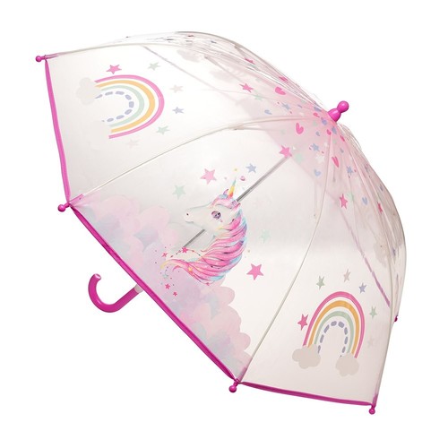 Kids Transparent Rainbow, Animal, Unicorn School Umbrella, Rain - Boys and Girls - Picture 72 of 73