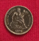 1876-CC Carson City Mint Silver Seated Liberty Dime