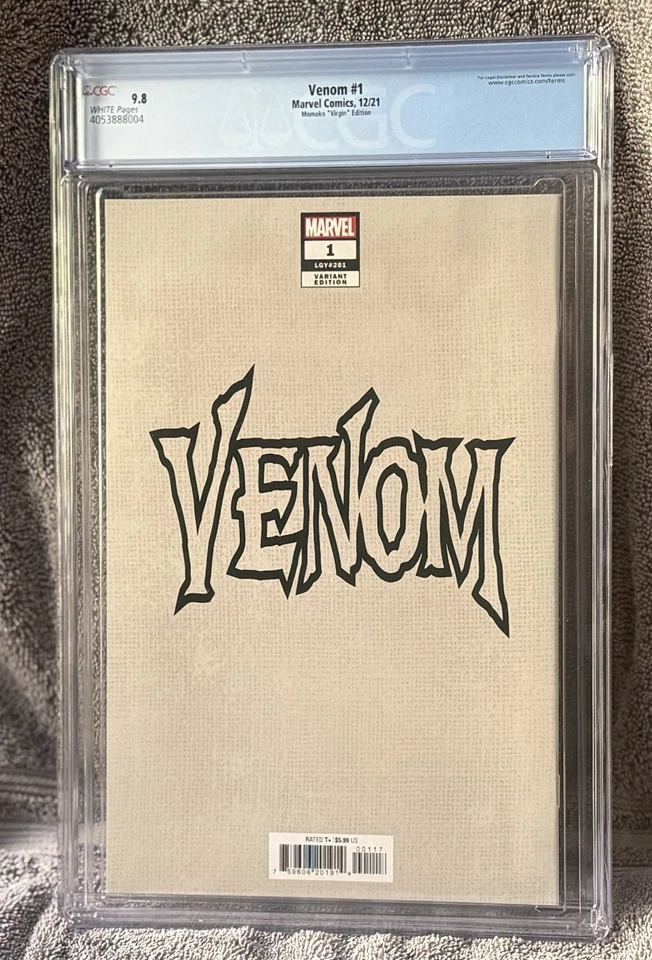 VENOM 1 PEACH MOMOKO 1:100 VIRGIN VARIANT CGC 9.8 Marvel Comics - Image 2 of 4