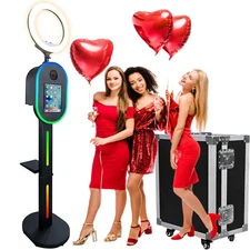 DSLR iPad Photo Booth Portable Photo Booth RGB Light Machine w/ Flight Case