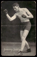 1923 Jimmy Clabby Boxing Exhibit Supply Postcard *TP723