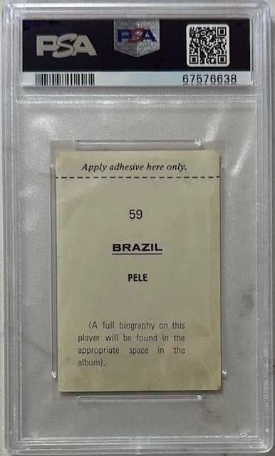PELE 1970 SEMIC PRESS FOTBOLL - RARE ENGLISH VERSION - PSA 1 view 2