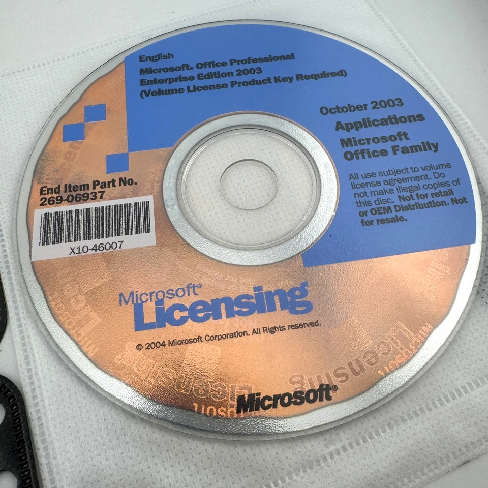 Microsoft 269-06937 Office PRO 2003 WIN32 English DISK KIT MVL C - Image 3 of 4