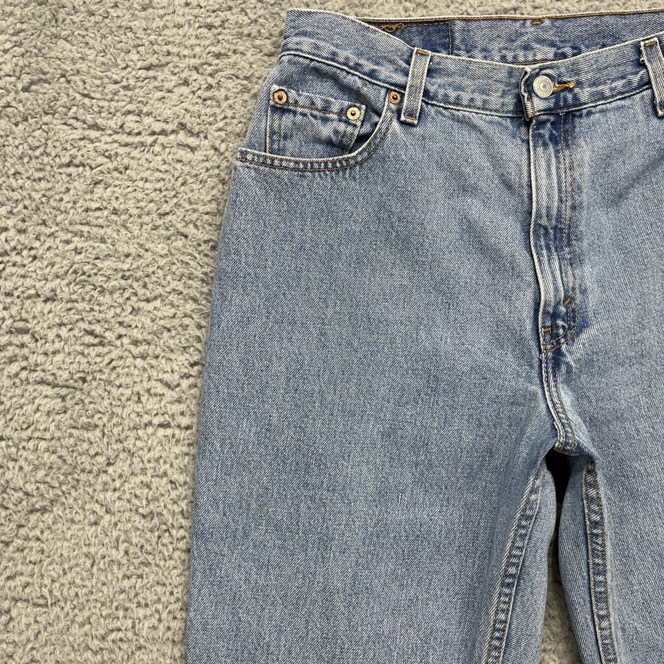 VTG Levi's 550 Jeans Womens 12 Light Wash Blue Relaxed Fit Tapered Leg Denim 90s - Image 3 of 4
