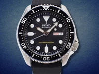 SEIKO Diver's SKX007K1 7S26-0020 Automatic Date 42mm Black Dial 200M SS Men's