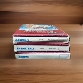 INTELLIVISION LOT OF 3 CIB SEARS TELE-GAMES BASKETBALL/BASEBALL/BOXING CIB WORKS