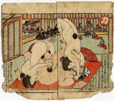 Utagawa Kunisada Japanese edo period ukiyo-e woodblock Shunga