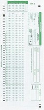 TEST-100E 882 E Compatible Testing Forms 25 Sheet 25 Pack,