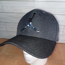 Jordan Jumpman Hat Cap Snap Back Black Gray Elephant Print Youth Basketball