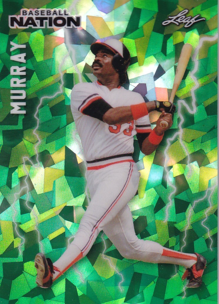 EDDIE MURRAY /25 LEAF BASEBALL NATION BASEBALL POSTER GREEN ORIOLES #PB-9  2026