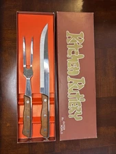 Vintage Kitchen Kutlery Fork And Knife Set 
