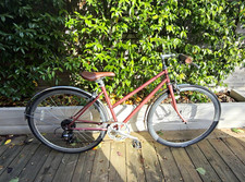6KU Odessa Step-Through City Bike Medium 7-Speed Shimano Rose Mudguards SE23