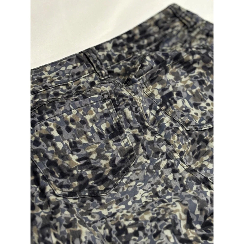 CAbi #604 Modern Camo Utility Camouflage Blue Stretch Cotton Skinny Pants 4 - Image 3 of 4