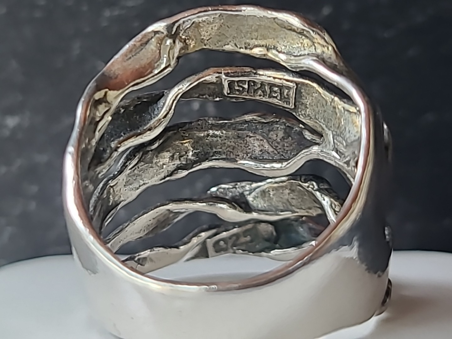 925 Sterling Silver Twisted Statement Ring, SIZE … - image 9