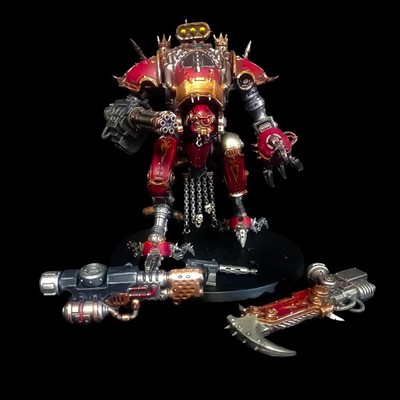 Magnetised Chaos Knight Wardog Propainted Warhammer 40k, Warhammer 40,000