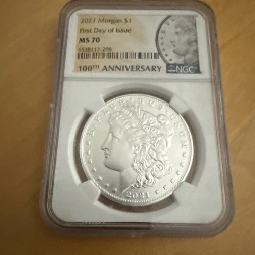 2021 Morgan Silver Dollar NGC MS70 | Philadelphia | First Day of Issue FDOI/FDI