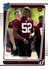 2021 Donruss Jamin Davis #337 Washington Football Team 2N