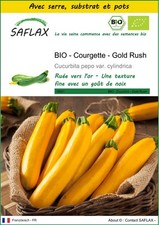 SAFLAX - Kit de culture - BIO - Courgette - Gold Rush - 5 Graines