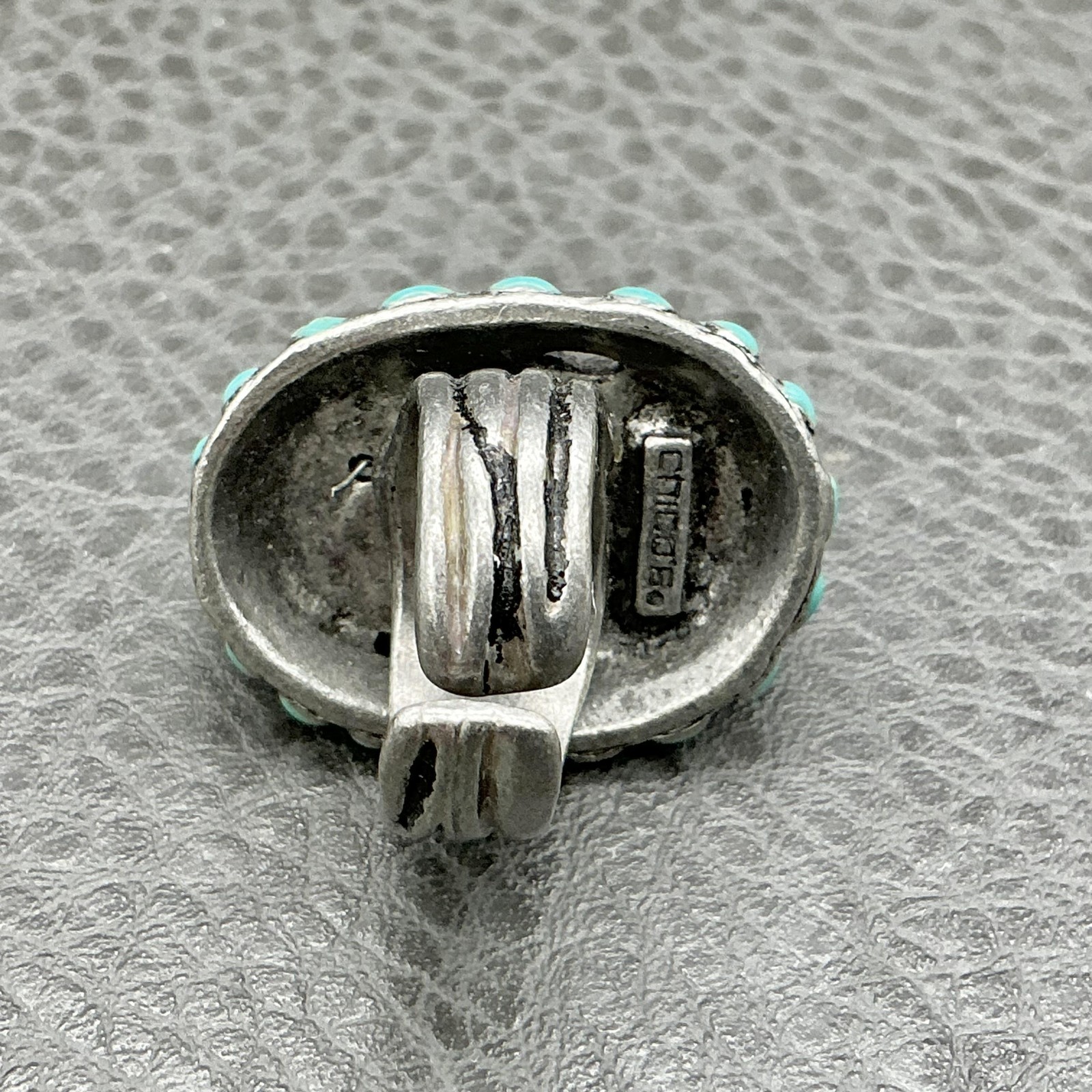 Chico's Statement Ring Size 7 Turquoise Cluster S… - image 7