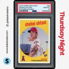 2018 TOPPS ARCHIVES #50 SHOHEI OHTANI RC ROOKIE PSA 10