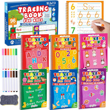 Preschool Learning Activities 96 Pages Tracing Books for Kids Ages 3-5 Kindergar