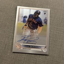 RONNIE DAWSON 2022 TOPPS CHROME ROOKIE AUTOGRAPH ASTROS RC AUTO