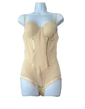 Maidenform women's Body Shaper 34b Beige Bodybriefer Intamite Wear Lingerie