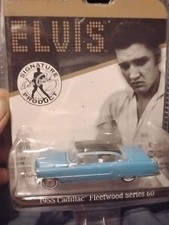 1955 Cadillac Fleetwood Series 60 - Blue 1:64 Scale Model - Greenlight 44760A