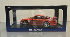 Autoart 1/18 Porsche 911 (997) GT3 Red 2007 77996 Rare Die Cast Metal