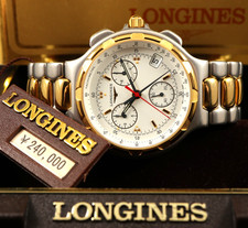 LONGINES CONQUEST CHRONOGRAPH L1.616.3 Cal. L541.2 Swiss Vintage Watch & Box