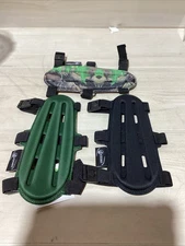 Keshes Archery Bow Arm Guards. 8” & 9”. Camo Black Or Green