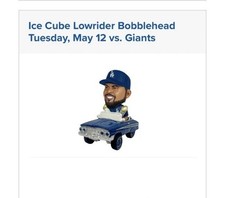2026 Presale Los Angeles DODGERS ICE CUBE LOWRIDER  5/12 San Francisco New NIB