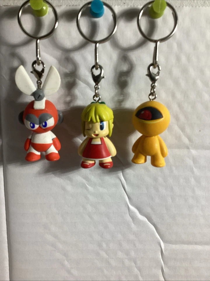 Megaman Figura Llavero Lote De 3 Capcom Kidrobot Raro Lote Como Nuevo Foto 2 de 4